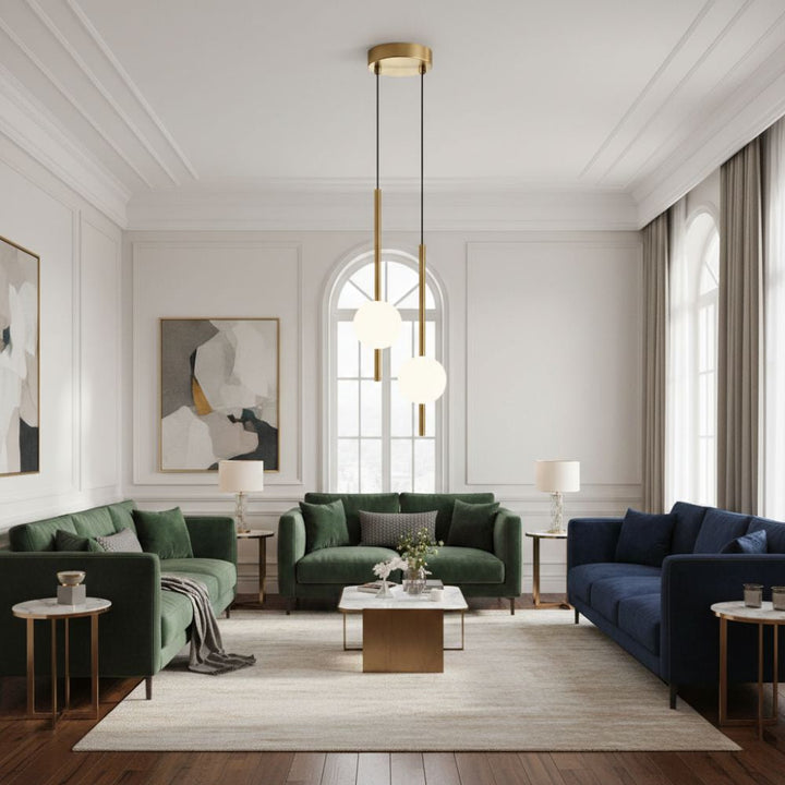 Designerska lampa sufitowa LED do nowoczesnych wnętrz. Regulowana, idealna do salonu.