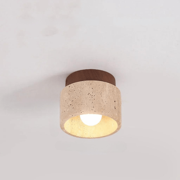 Nowoczesna lampa sufitowa LED, idealna do oświetlenia schodów. Minimalistyczny design, pasuje do korytarza w domu.