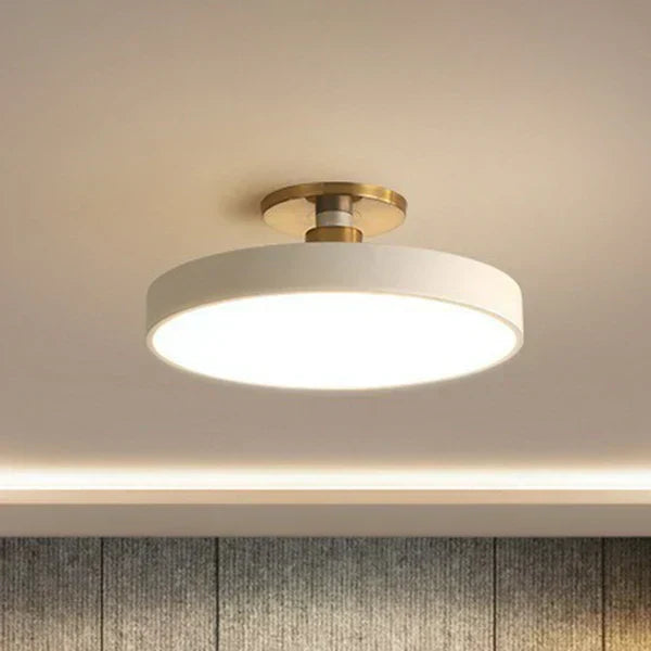 Nowoczesna lampa sufitowa LED w stylu skandynawskim, idealna do salonu. Akryl i metal, minimalistyczny design.