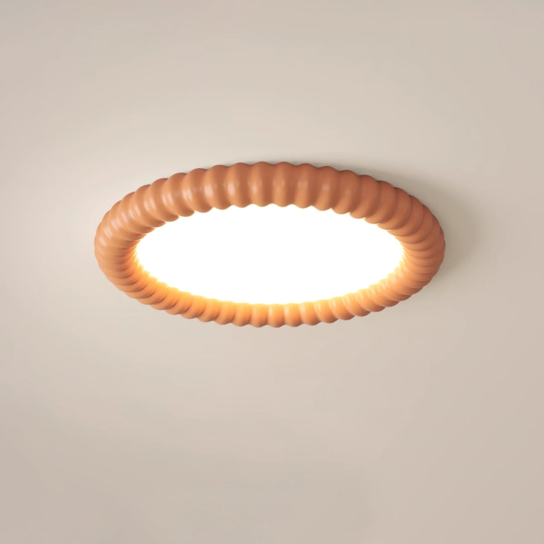 Designerska lampa sufitowa halo, nowoczesne oświetlenie LED do salonu, energooszczędna.
