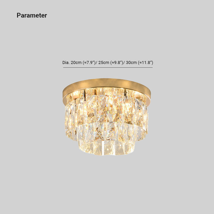 Srebrna nowoczesna lampa LED sufitowa z kryształowymi elementami, elegancka dekoracja.