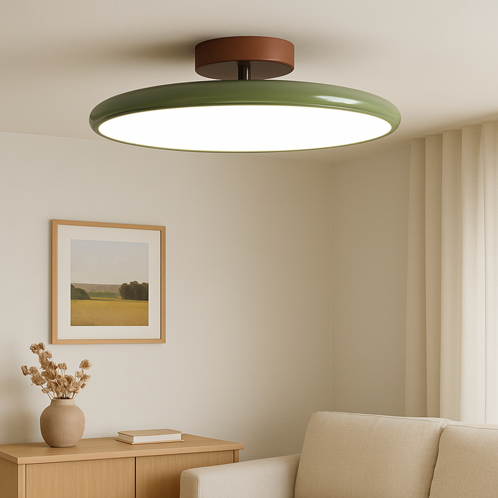 Regulowana lampa sufitowa LED do salonu, nowoczesny design i efektywne oświetlenie kuchni.