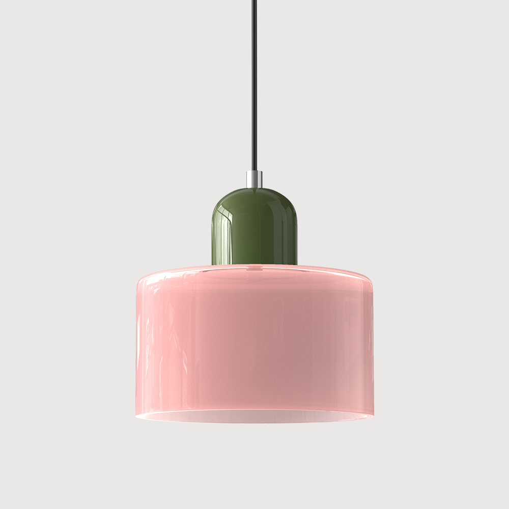 Stylowa lampa sufitowa geometryczna, szklana, nowoczesny Bauhaus, oświetlenie domu.
