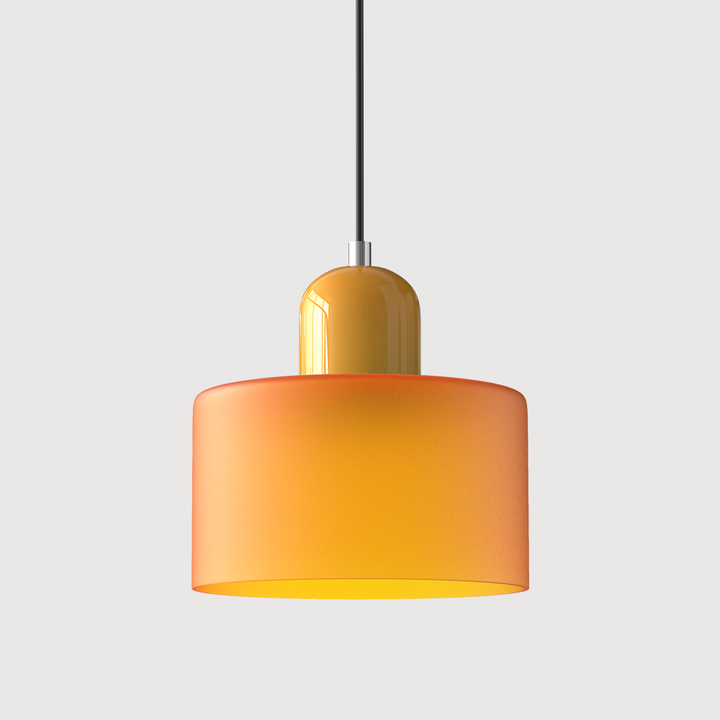 Lampa sufitowa szklana, geometryczna, nowoczesny Bauhaus, oświetlenie do sypialni.