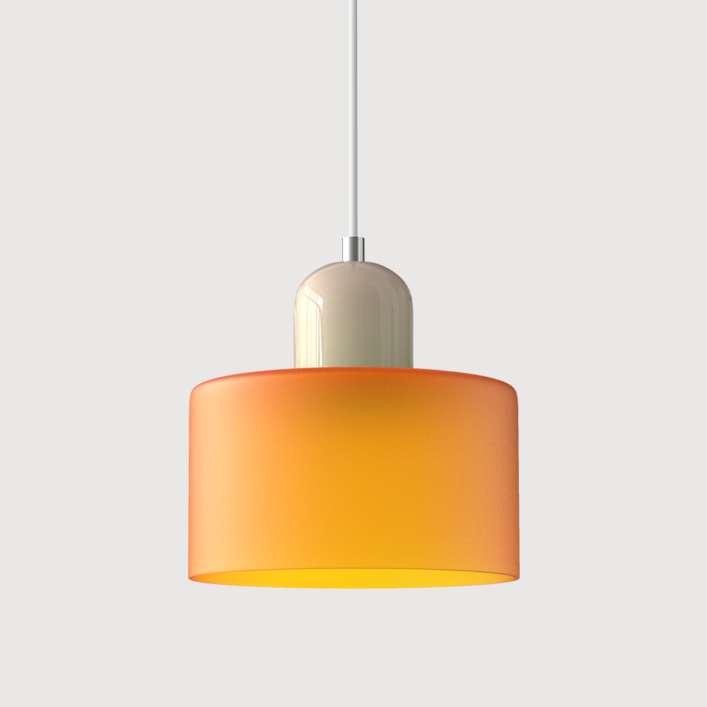 Oświetlenie sufitowe geometryczne, szklana lampa, styl Bauhaus, do biura domowego.