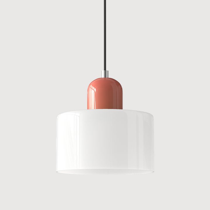 Lampa sufitowa szklana, wzór geometryczny, nowoczesny design Bauhaus, do kuchni.