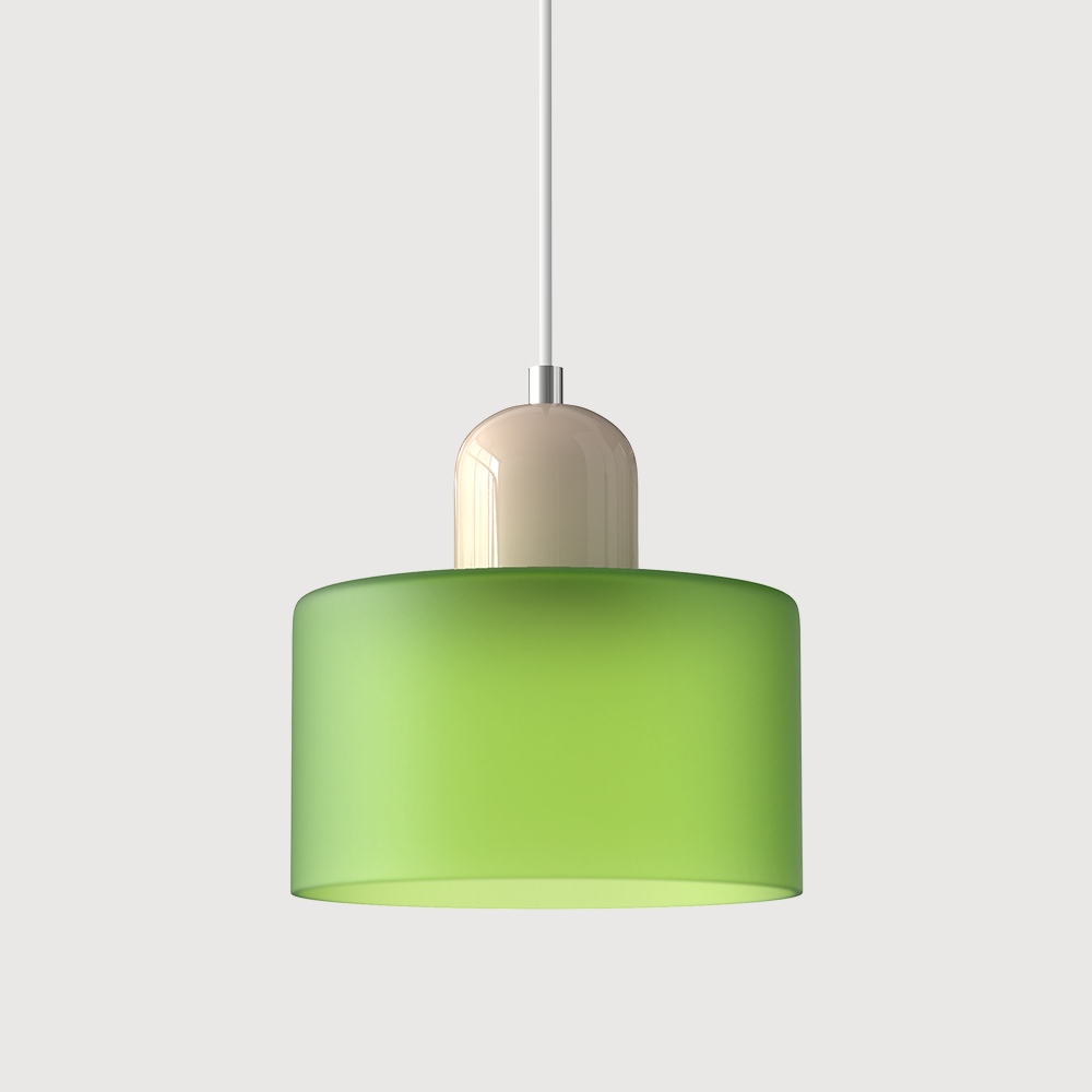 Designerskie oświetlenie sufitowe, szklana lampa geometryczna, nowoczesny Bauhaus.