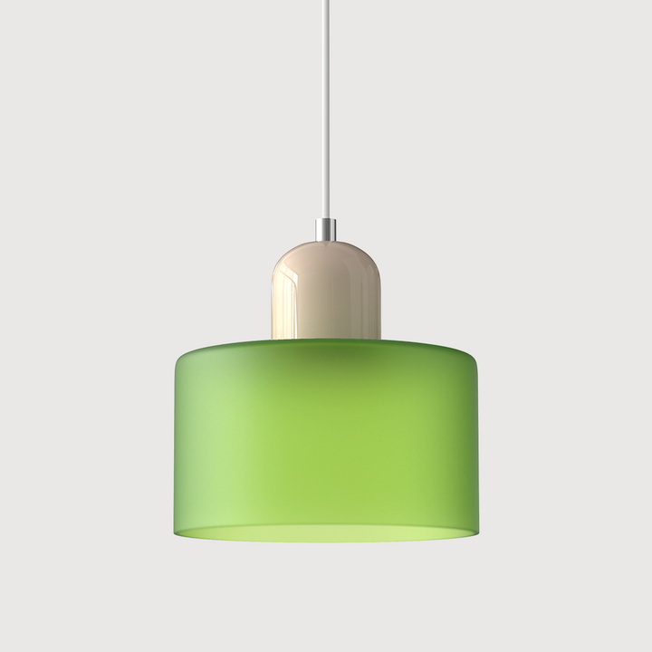 Designerskie oświetlenie sufitowe, szklana lampa geometryczna, nowoczesny Bauhaus.