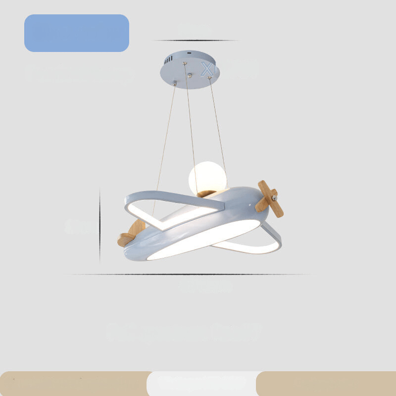 Elegancka lampa sufitowa/wisząca, metalowa, z nowoczesnym designem lotniczym, do oświetlenia domu.