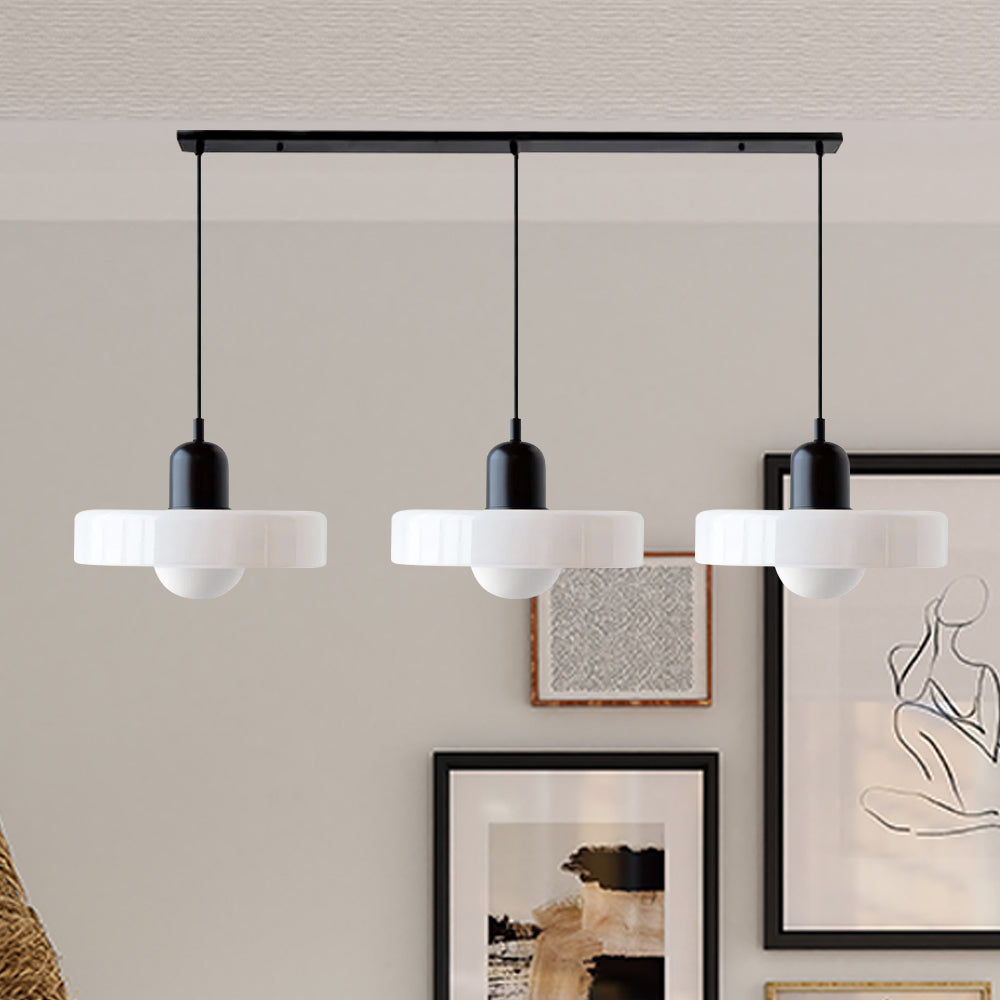 Regulowana lampa wisząca, 3 klosze. Nowoczesne oświetlenie.