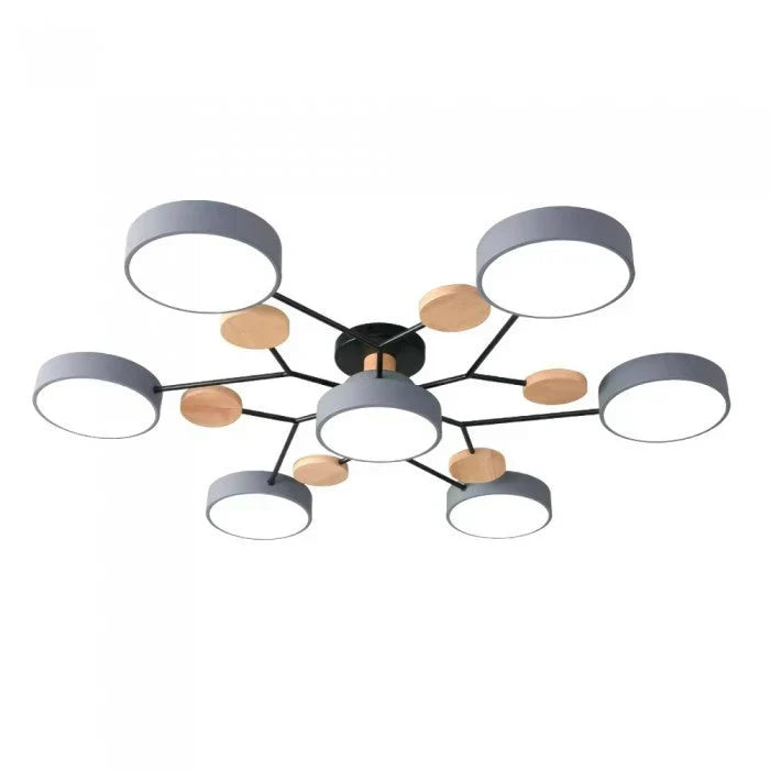 Stylowa lampa sufitowa, nowoczesne oświetlenie, podkreśla charakter wnętrza.