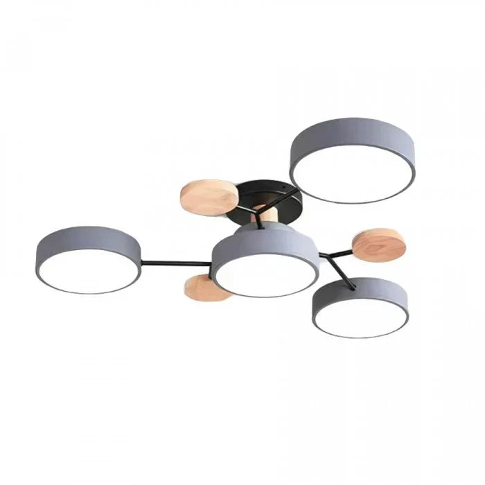 Lampa sufitowa designerska, idealna do salonu, nowoczesna, zapewnia jasne światło.