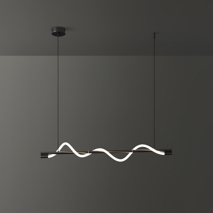 Lampa wisząca LED, mosiądz, styl industrialny, do kuchni.
