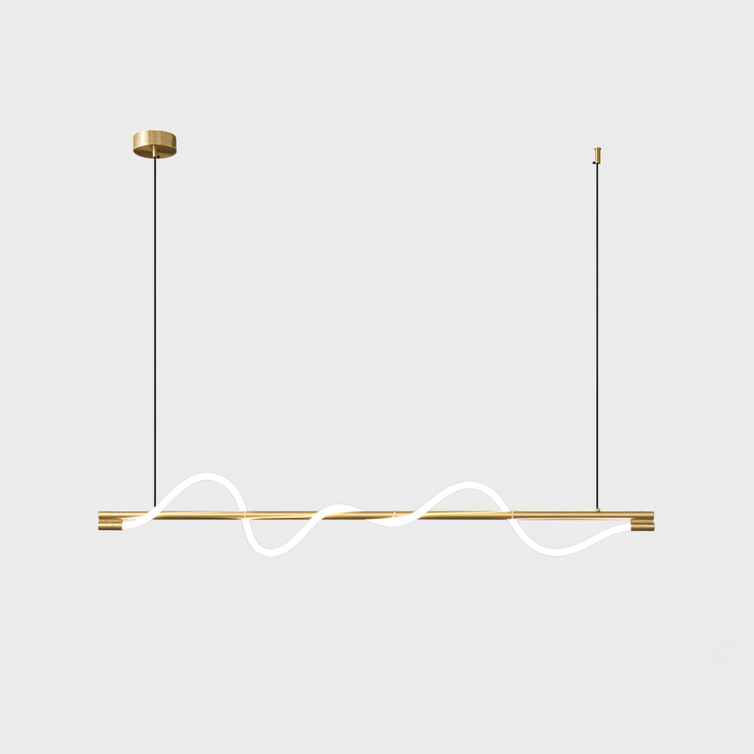 Designerskie oświetlenie LED, czarne, do stylowego salonu.
