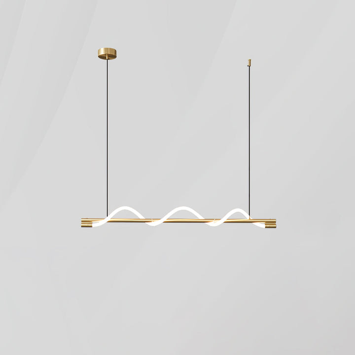 Długa lampa wisząca LED, czarna, styl industrialny, do loftu.