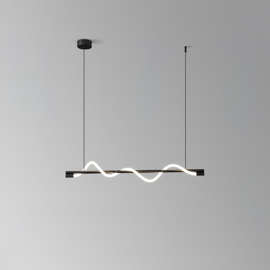 Lampa wisząca LED, mosiądz, elegancka, do sypialni.