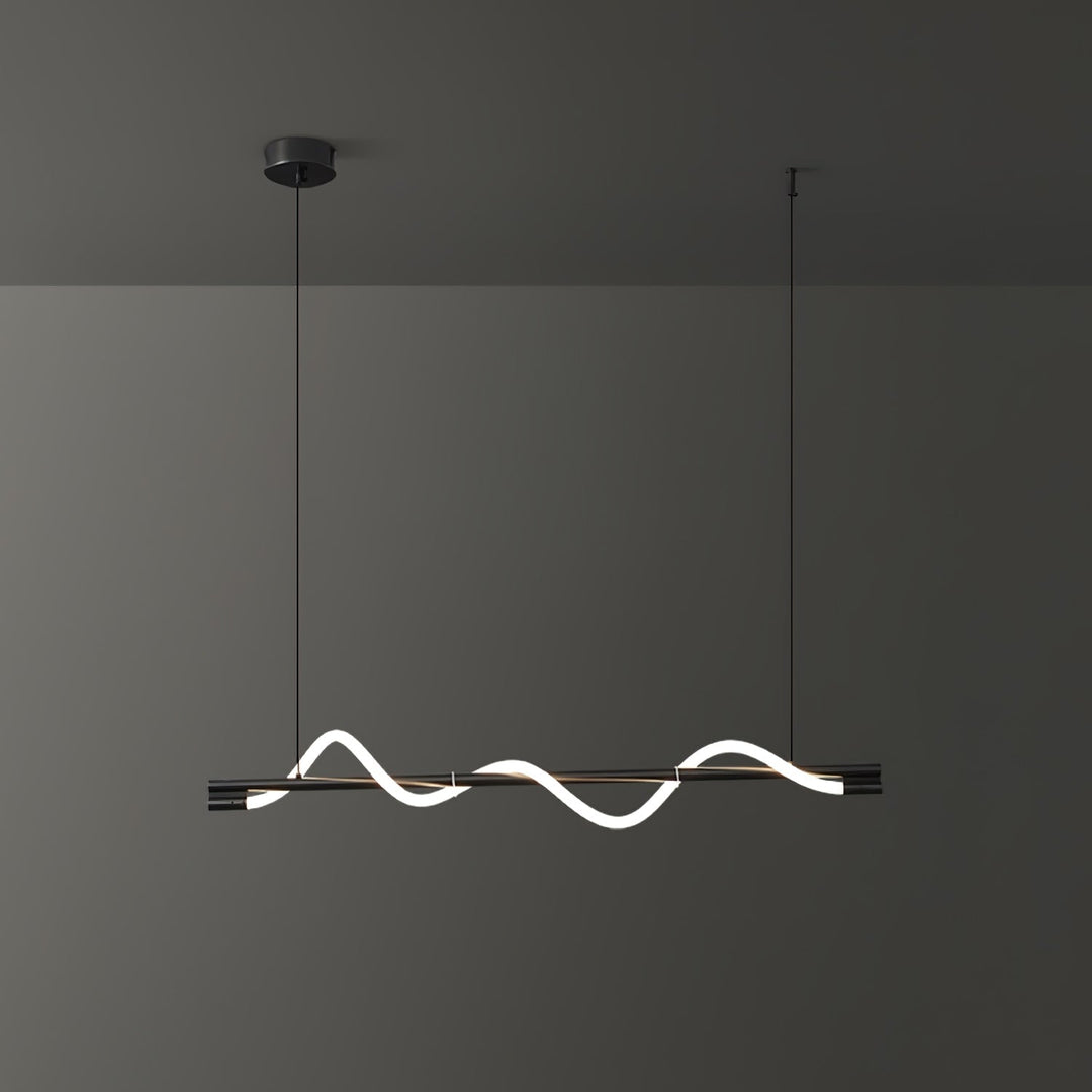 Lampa wisząca LED, mosiądz, designerska, nad blat.