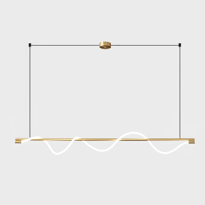 Lampa wisząca LED, czarna, ściemniana, do jadalni.