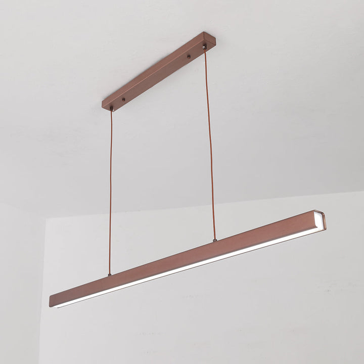 Lampa wisząca LED liniowa z regulacją wysokości. Nowoczesny design do salonu.