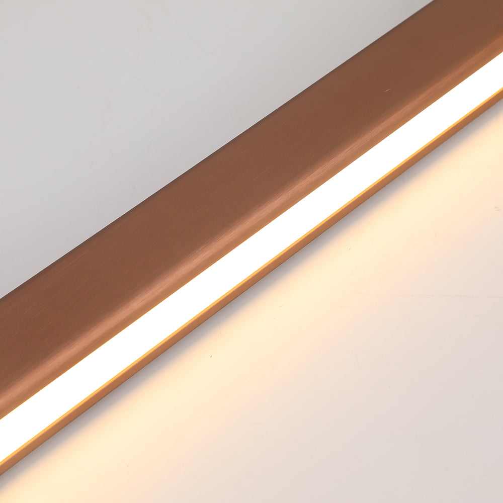 Metalowa lampa liniowa LED wisząca. Nowoczesne oświetlenie do minimalistycznych wnętrz.