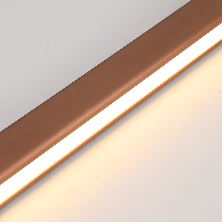 Metalowa lampa liniowa LED wisząca. Nowoczesne oświetlenie do minimalistycznych wnętrz.