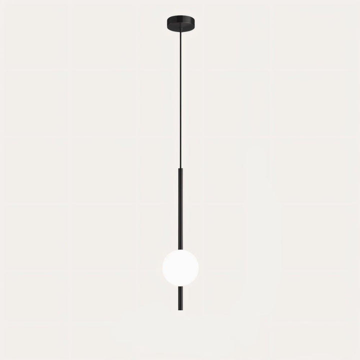 Lampa wisząca LED czarno-mosiężna, subtelny blask do stylowych wnętrz, nowoczesna dekoracja.