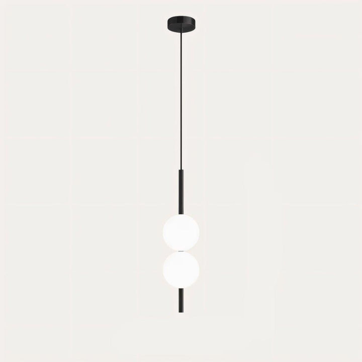 Lampa wisząca nowoczesna LED, minimalistyczny design, oświetlenie do jadalni i kuchni, czarny.