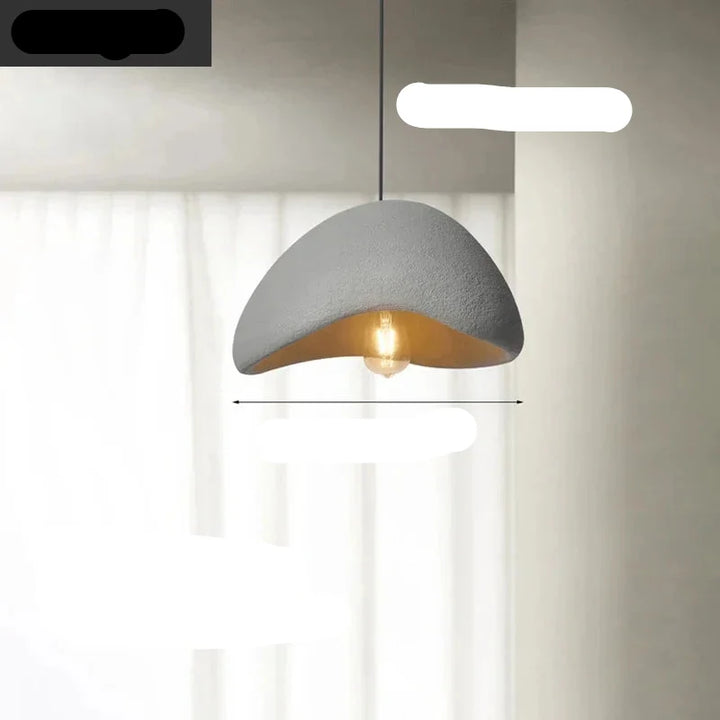 Uniwersalna lampa wisząca LED, pasująca do salonu, jadalni i sypialni w stylu japandi.