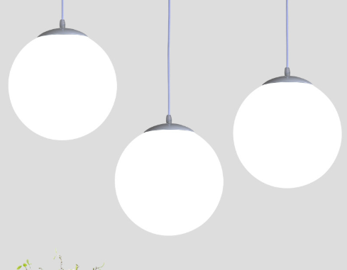 Elegancka lampa wisząca szklana kula, idealna do oświetlenia kuchni lub jadalni.