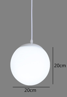 Minimalistyczna, nowoczesna lampa sufitowa z kloszem w kształcie szklanej kuli, pasuje do każdego wnętrza.