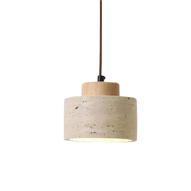 Minimalistyczna lampa wisząca skandynawska nad stołem w jadalni. Ciepłe oświetlenie dekoracyjne.