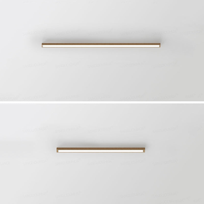 Lampa LED liniowa sufitowa, aluminiowa obudowa, ściemniana, do korytarza i holu.