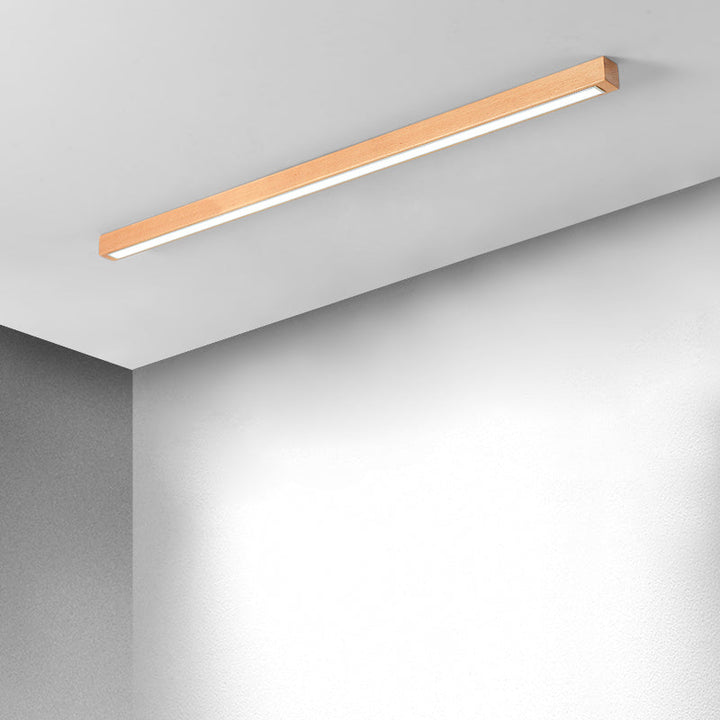 Designerskie oświetlenie sufitowe LED liniowe, ściemniane, idealne do sypialni.