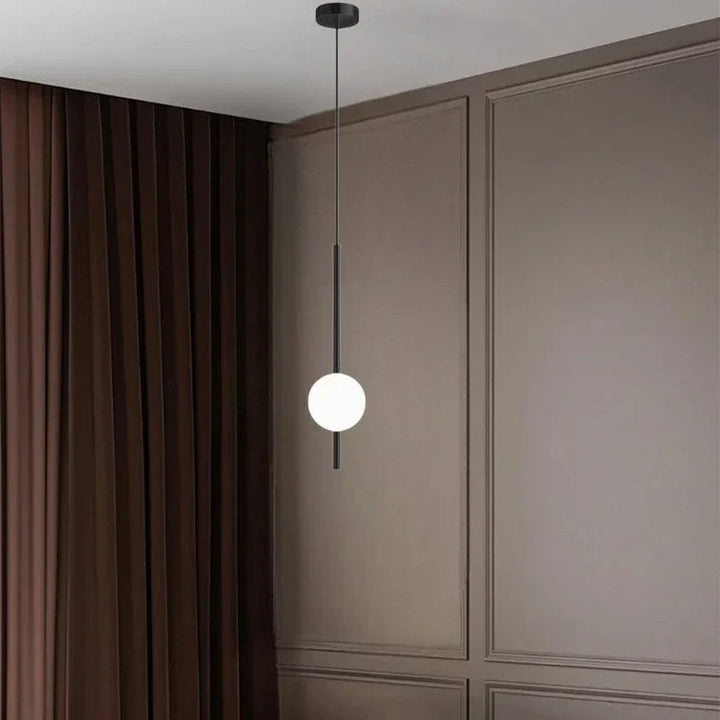 Nowoczesna nordycka okrągła lampa wisząca LED. Idealne designerskie oświetlenie do salonu i jadalni.