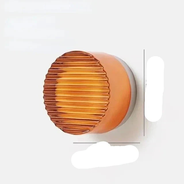 Oświetlenie LED: okrągła lampa ścienna, nowoczesny design do salonu i sypialni.
