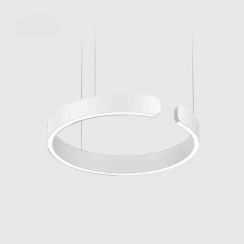 Lampa wisząca LED okrągła do jadalni, nowoczesna technologia oświetleniowa, minimalistyczny design.