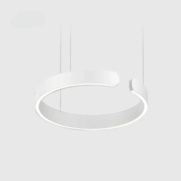 Lampa wisząca LED okrągła do jadalni, nowoczesna technologia oświetleniowa, minimalistyczny design.