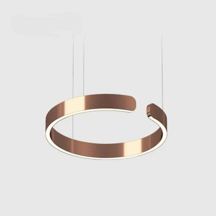 Nowoczesna okrągła lampa wisząca LED, uniwersalna do salonu, jadalni i korytarza. Dyskretna elegancja.