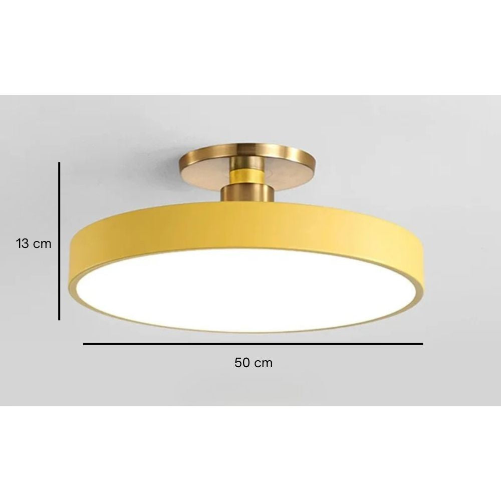 Uniwersalna lampa sufitowa LED. Nowoczesne oświetlenie do domu, salonu i sypialni z nastrojowym światłem.
