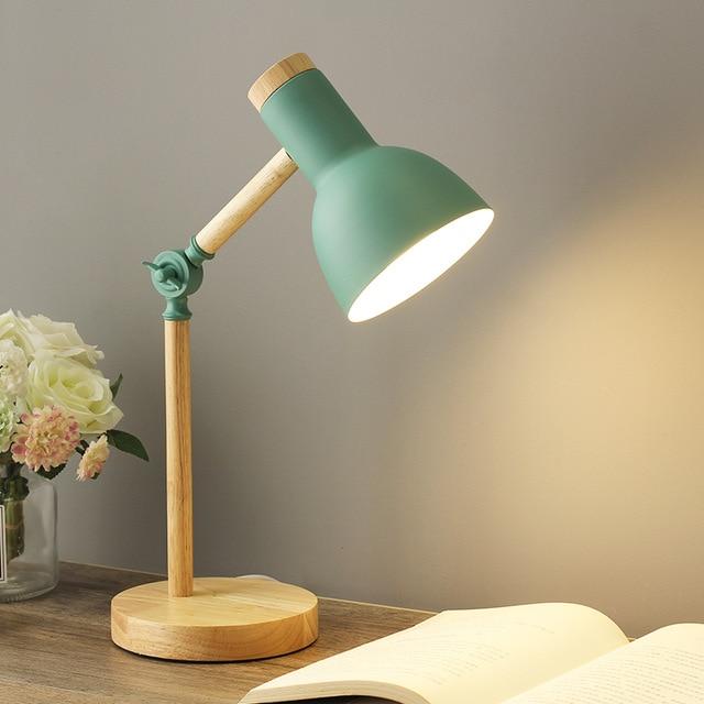 Nowoczesna regulowana lampa stołowa w stylu nordyckim. Idealna do biurka, sypialni, minimalistyczne oświetlenie.
