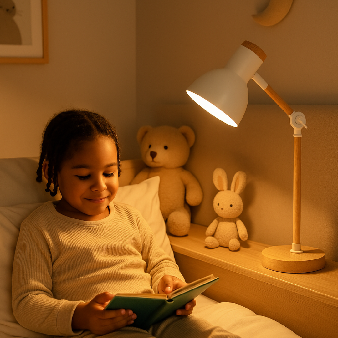 Designerska lampa stołowa z regulacją, styl nordycki. Minimalistyczne oświetlenie, nowoczesna dekoracja.