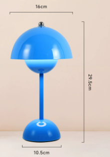 Lampa stołowa LED akumulatorowa, ściemniana, skandynawska, do sypialni, biura i salonu.