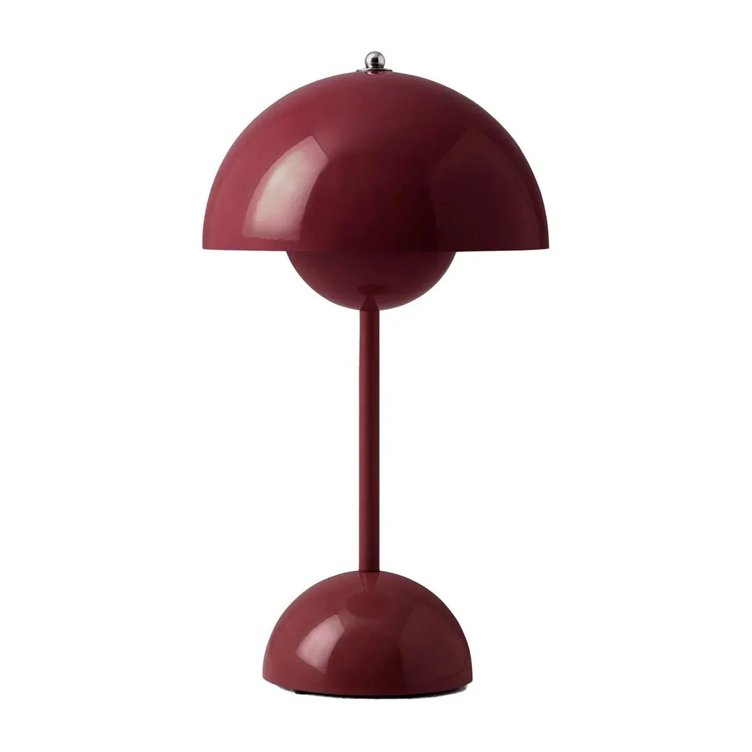 Elegancka skandynawska lampa stołowa LED, minimalistyczny design, bezprzewodowa, do nowoczesnych wnętrz.