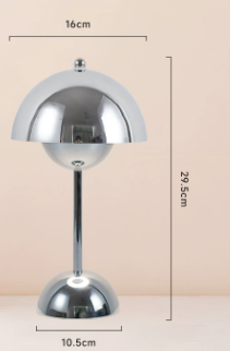 Funkcjonalna lampa stołowa LED, akumulatorowa, bezprzewodowa, z długim czasem pracy, do każdego pomieszczenia.
