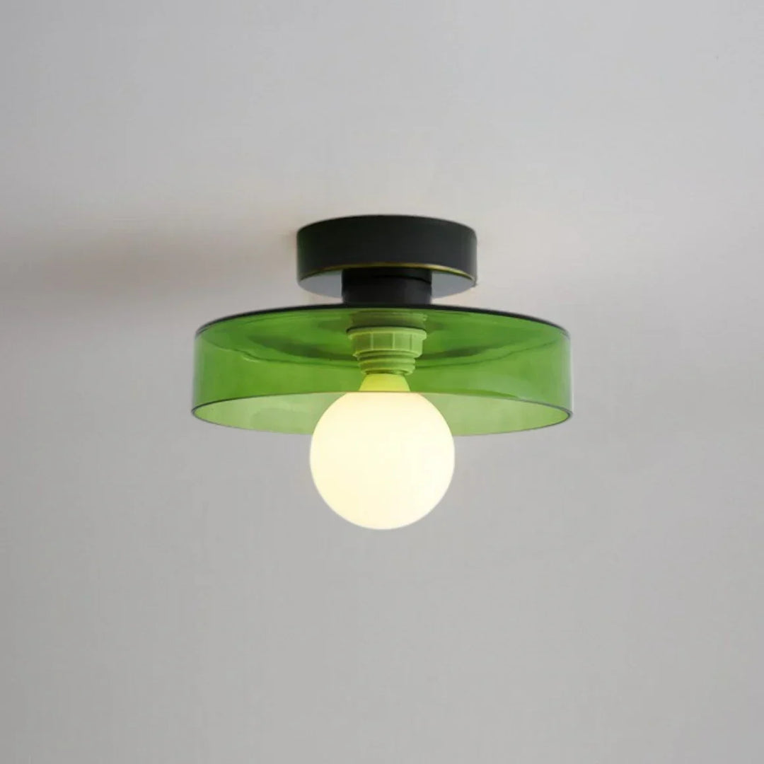 Minimalistyczna lampa sufitowa skandynawska. Designerskie oświetlenie wnętrz z nowoczesnym kolorem.