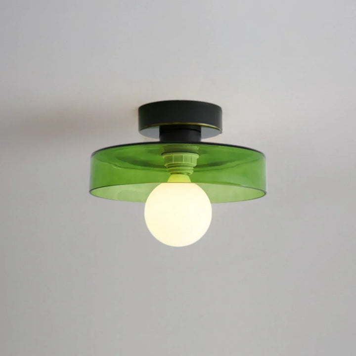 Minimalistyczna lampa sufitowa skandynawska. Designerskie oświetlenie wnętrz z nowoczesnym kolorem.