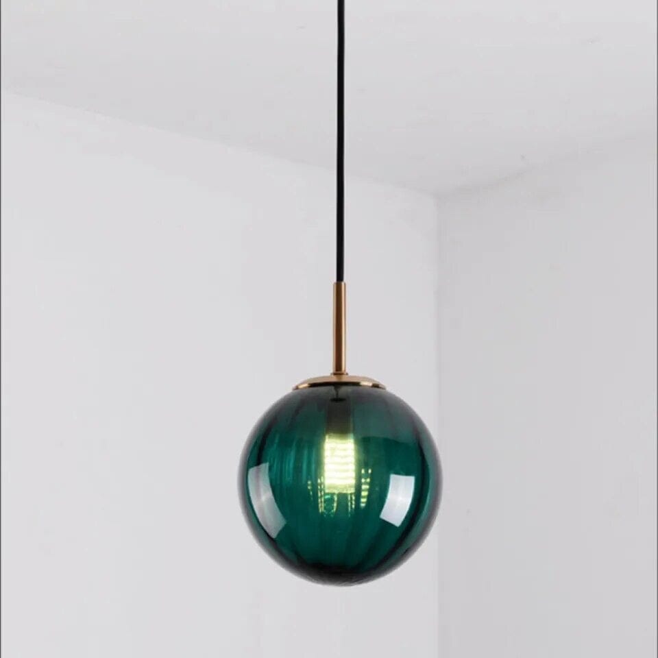 Elegancka lampa wisząca ze szkła, oświetlenie sufitowe do sypialni i wnętrz.