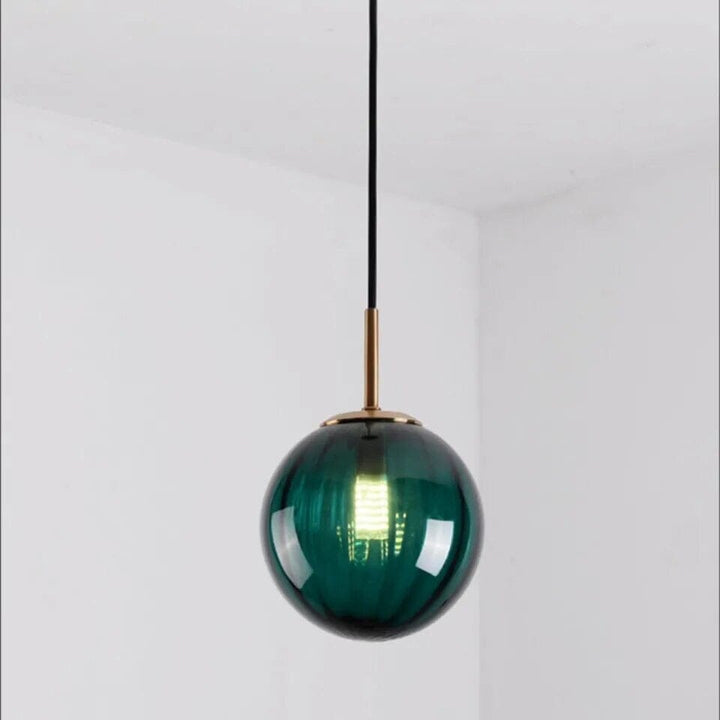 Elegancka lampa wisząca ze szkła, oświetlenie sufitowe do sypialni i wnętrz.