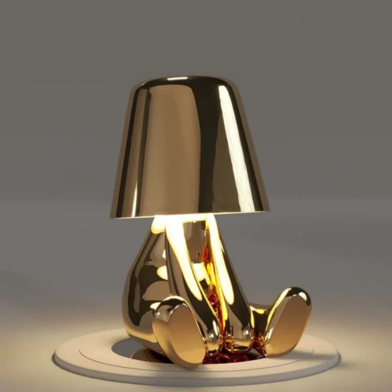 Lampa stołowa ściemniana dotykowo, design, do stylowego oświetlenia domu.