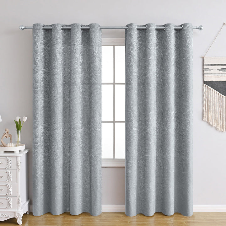 Detal górnej części zasłony Modern Texture. Wysoka jakość wykonania, nowoczesny design, skutecznie zaciemnia.